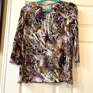 Cathy Daniels Ladies tops Large with 3/4 length sleeves.